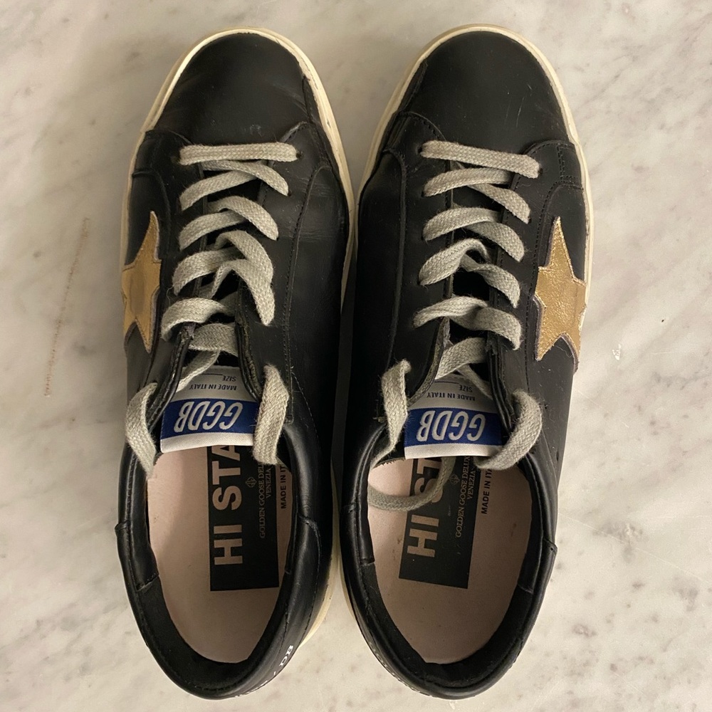 Golden goose hi star platform sneakers